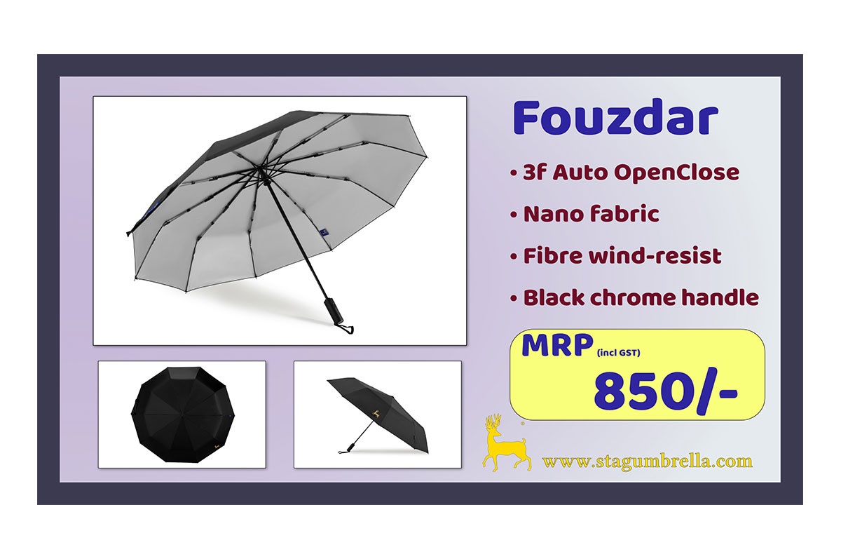 Fouzdar umbrella cost rupees 850 stag brand umbrella