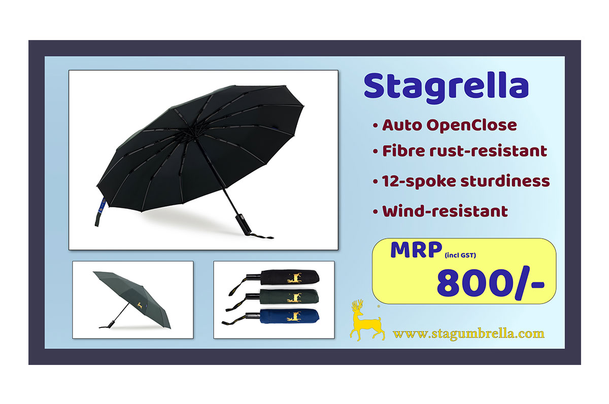 Stagrella umbrella cost rupees 800 stag brand umbrella